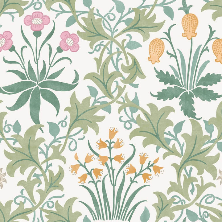 William Morris Celandine Spring Garden Wallpaper