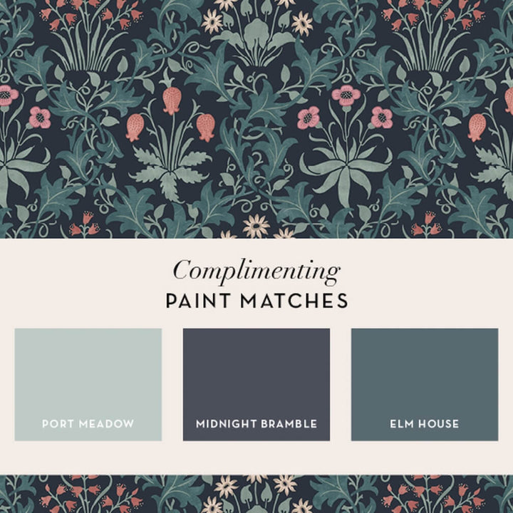 William Morris Celandine Midnight Wallpaper