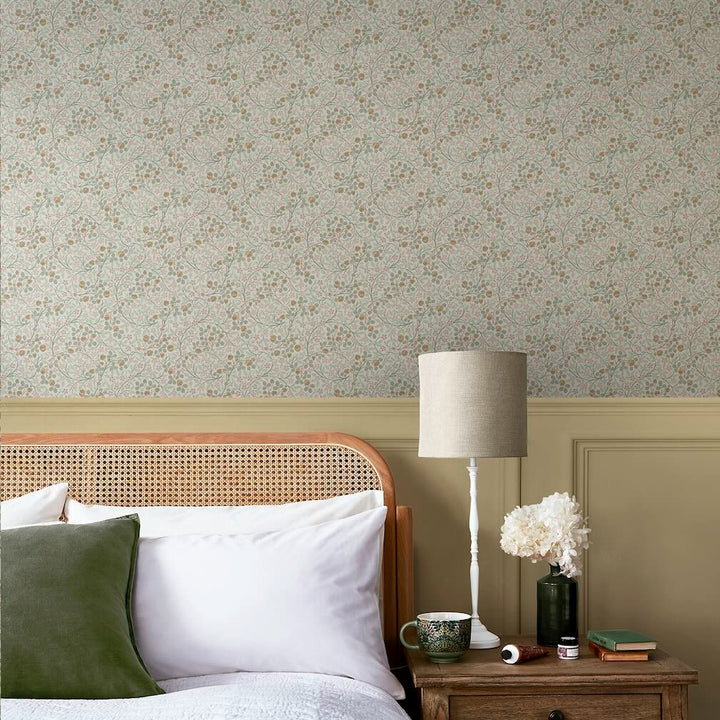 William Morris Clover Spring Peony & Sage Wallpaper