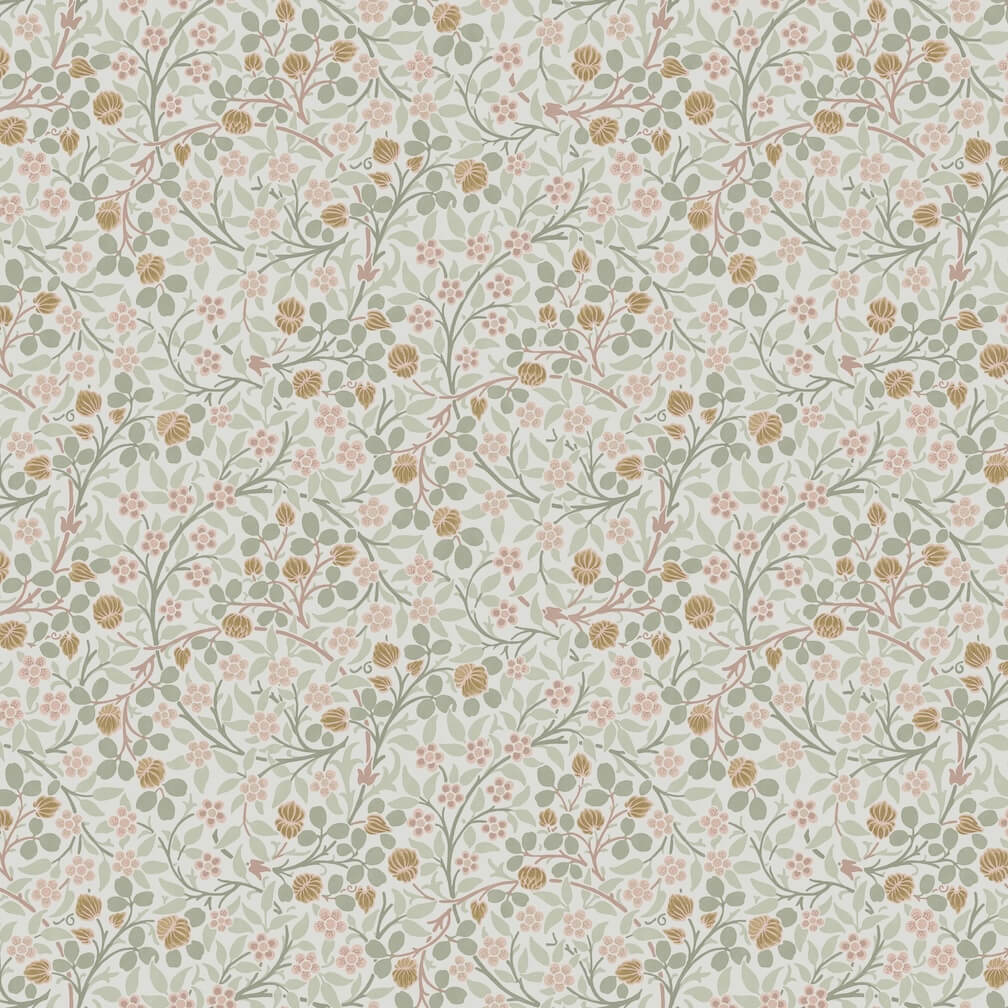 William Morris Clover Spring Peony & Sage Wallpaper