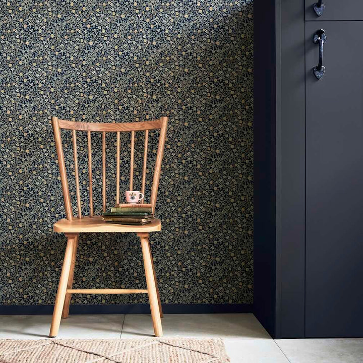 William Morris Clover Midnight Wallpaper