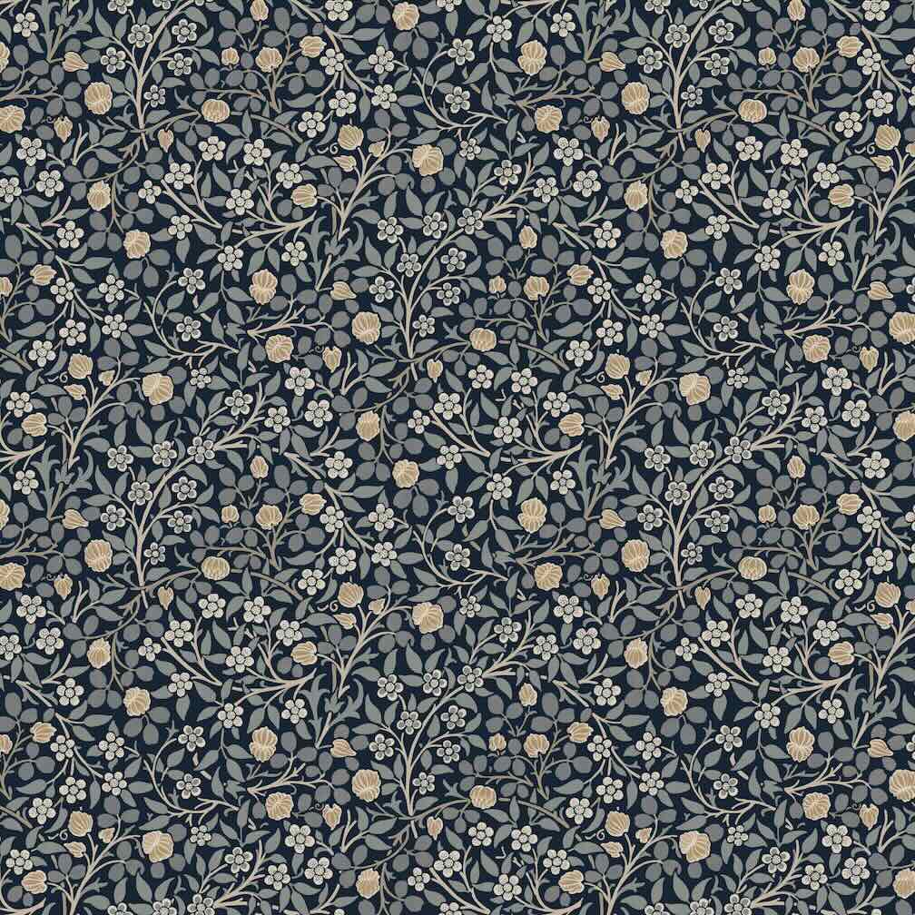 William Morris Clover Midnight Wallpaper