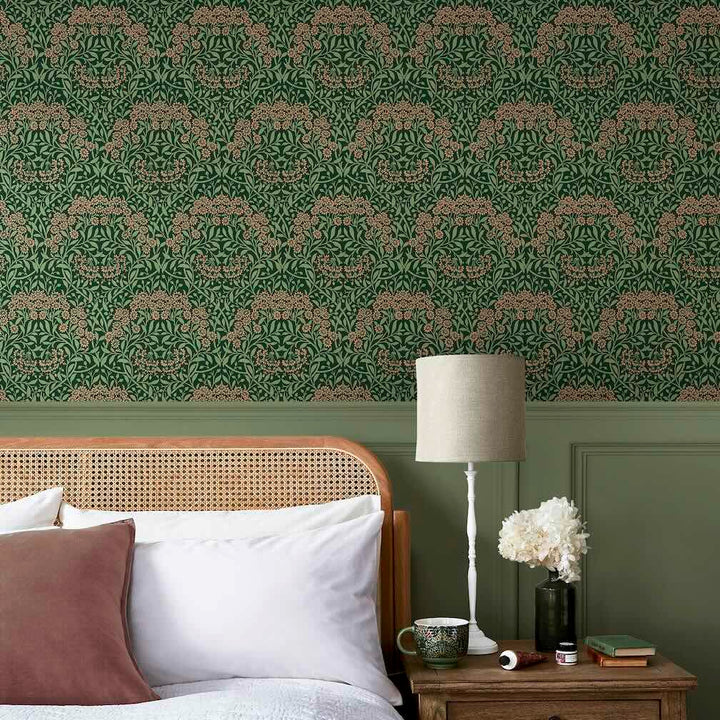 William Morris Michaelmas Daisy Forest Wallpaper