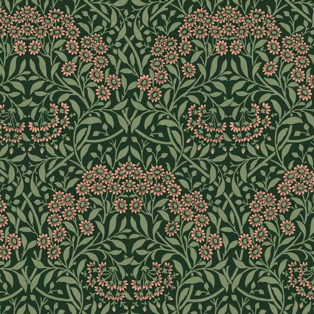 William Morris Michaelmas Daisy Forest Wallpaper
