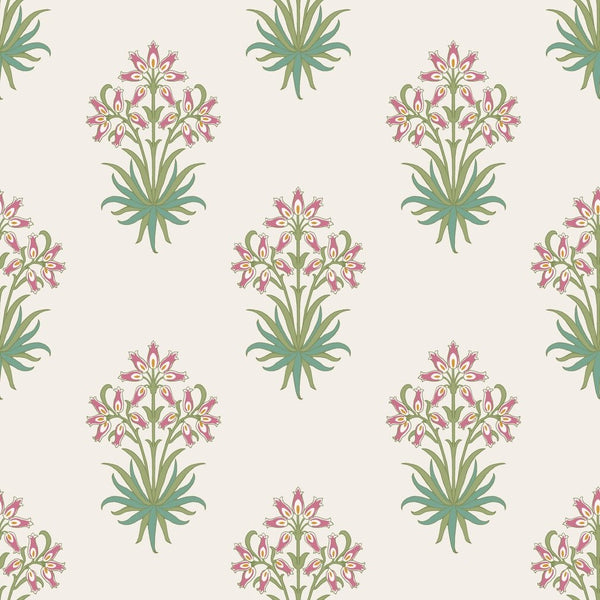 William Morris Hyacinth Flower Pink Cedar Wallpaper