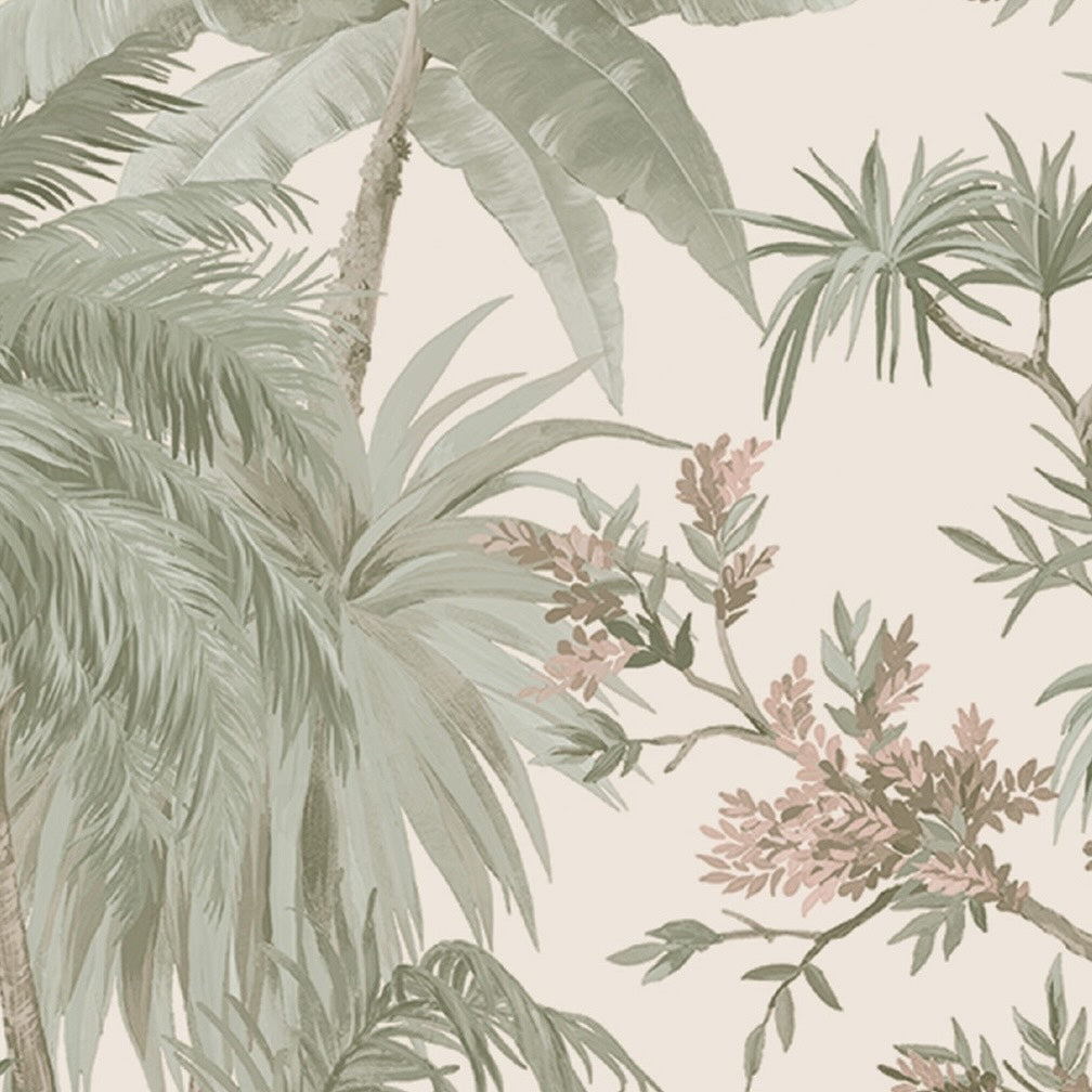 Boutique Bali Sage & Rose Wallpaper