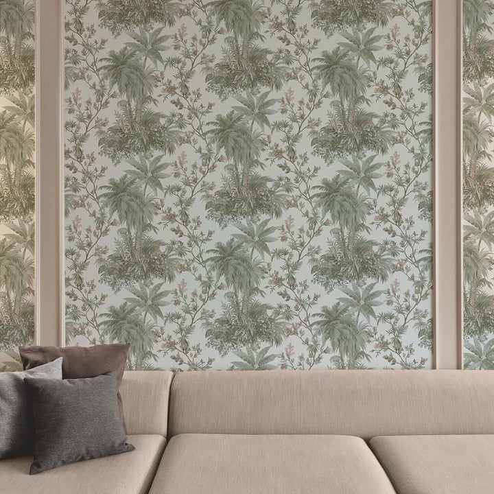 Boutique Bali Sage & Rose Wallpaper