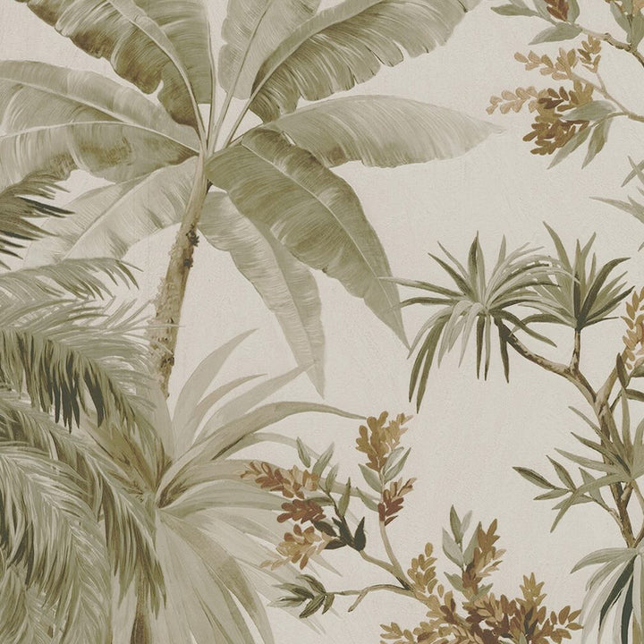 Boutique Bali Sage & Gold Wallpaper