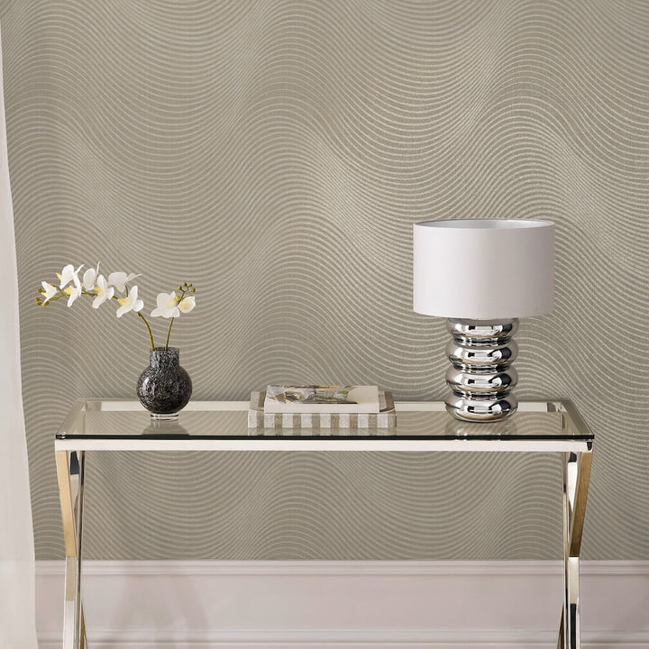 Next Luxe Lucia Natural Wallpaper
