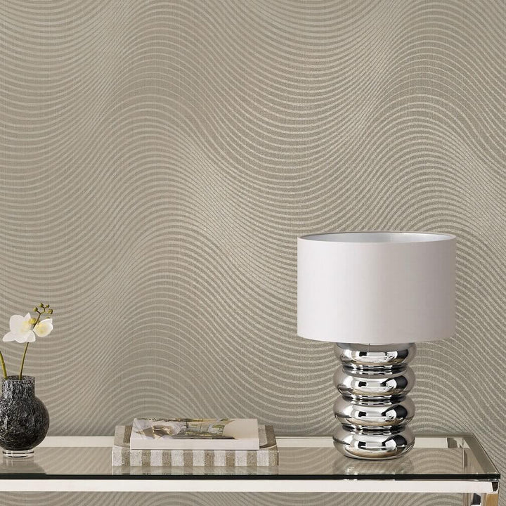 Next Luxe Lucia Natural Wallpaper
