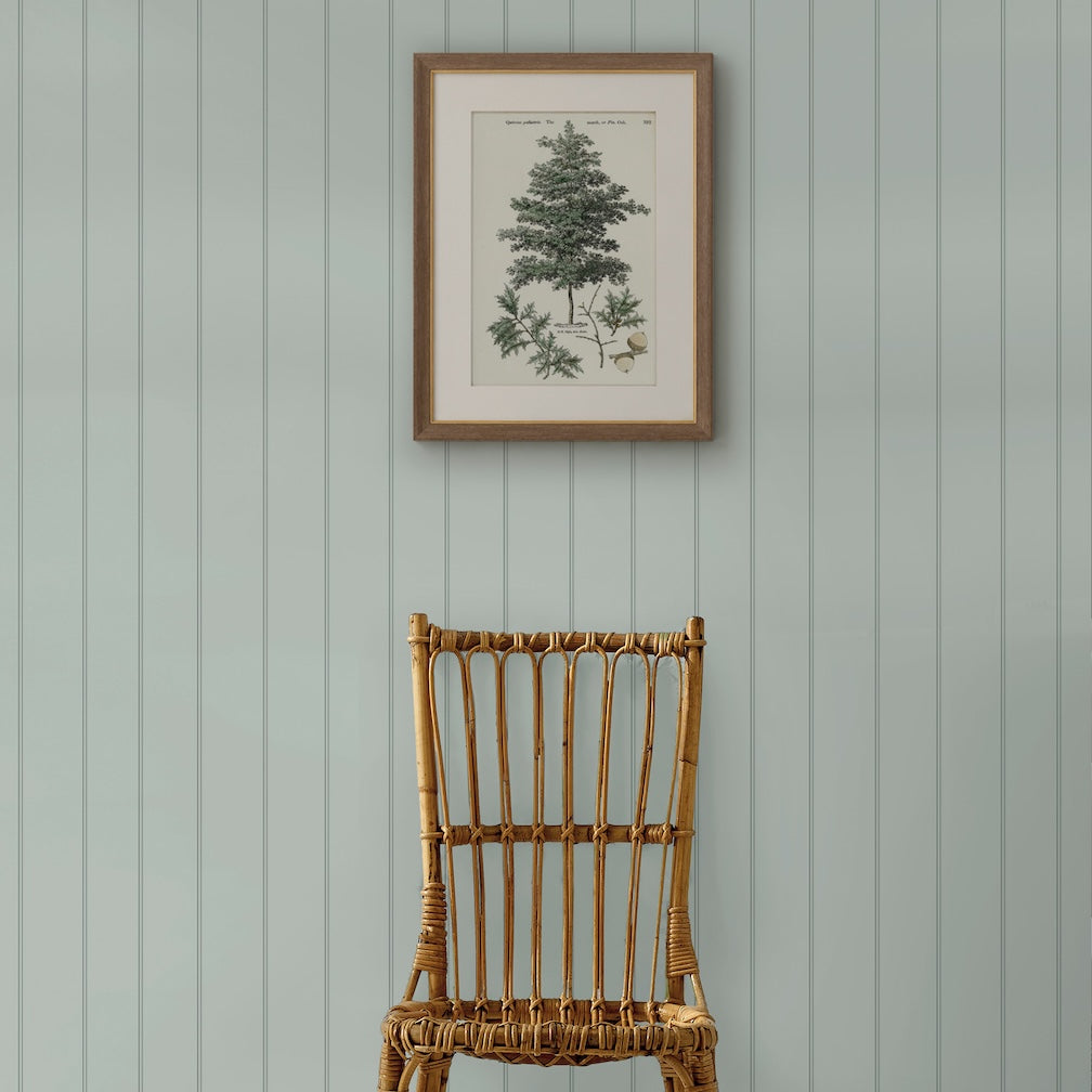 Martha Stewart Wood Panel Sage Wallpaper