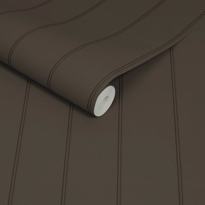 Martha Stewart Wood Panel Chestnut Wallpaper