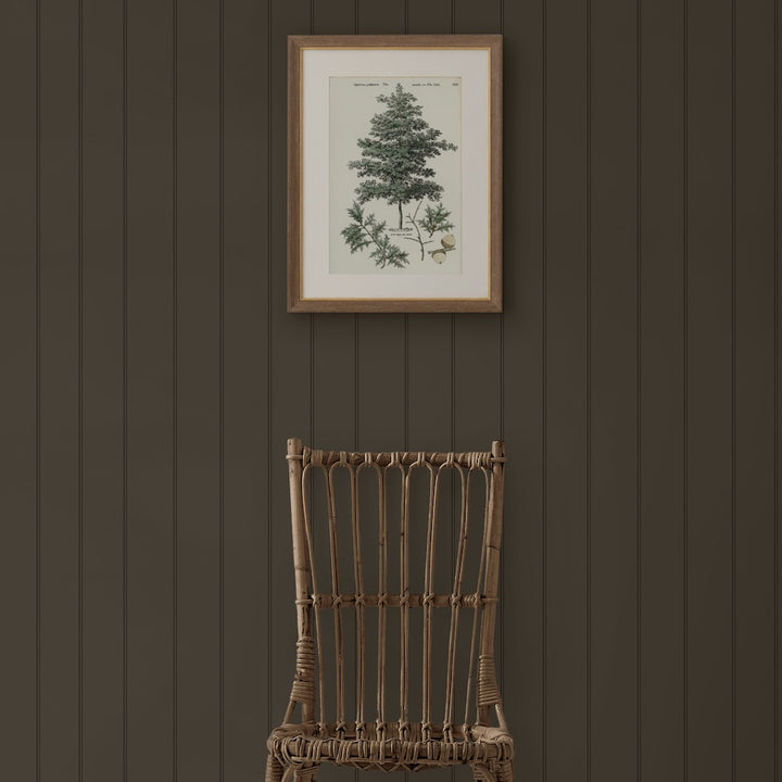 Martha Stewart Wood Panel Chestnut Wallpaper