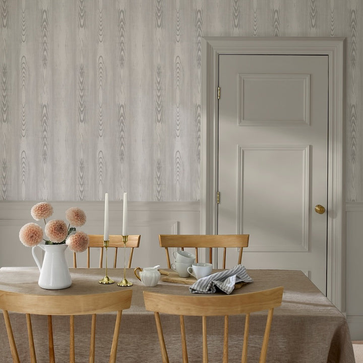Martha Stewart Bedford Fauxbois Natural Wallpaper