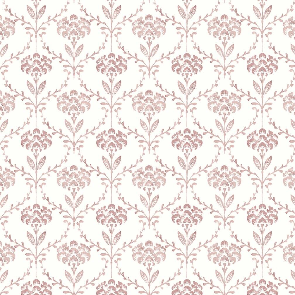 Martha Stewart Chateau Fleur Russet Wallpaper