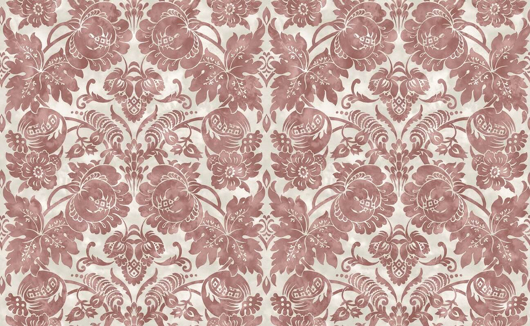 Martha Stewart Florentine Russet Wallpaper