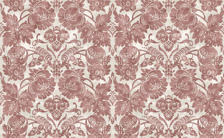 Martha Stewart Florentine Russet Wallpaper