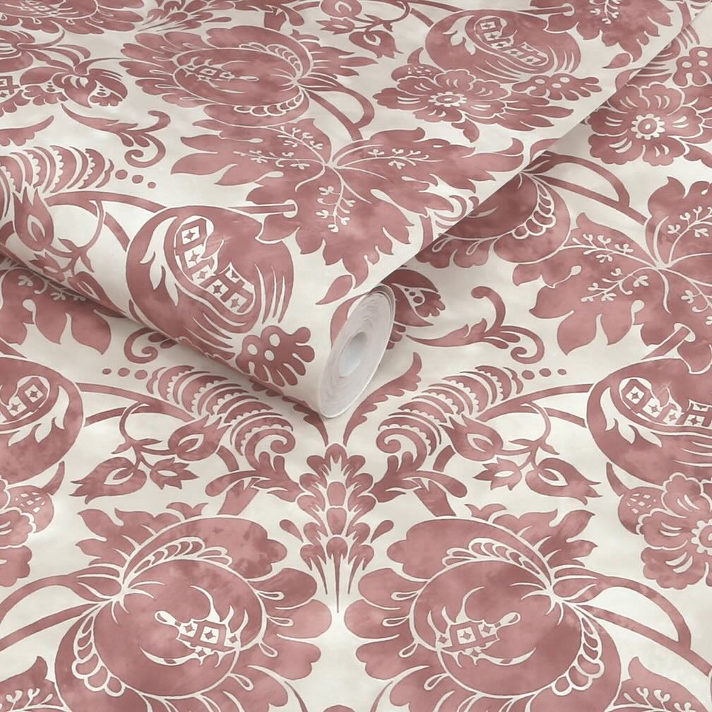 Martha Stewart Florentine Russet Wallpaper