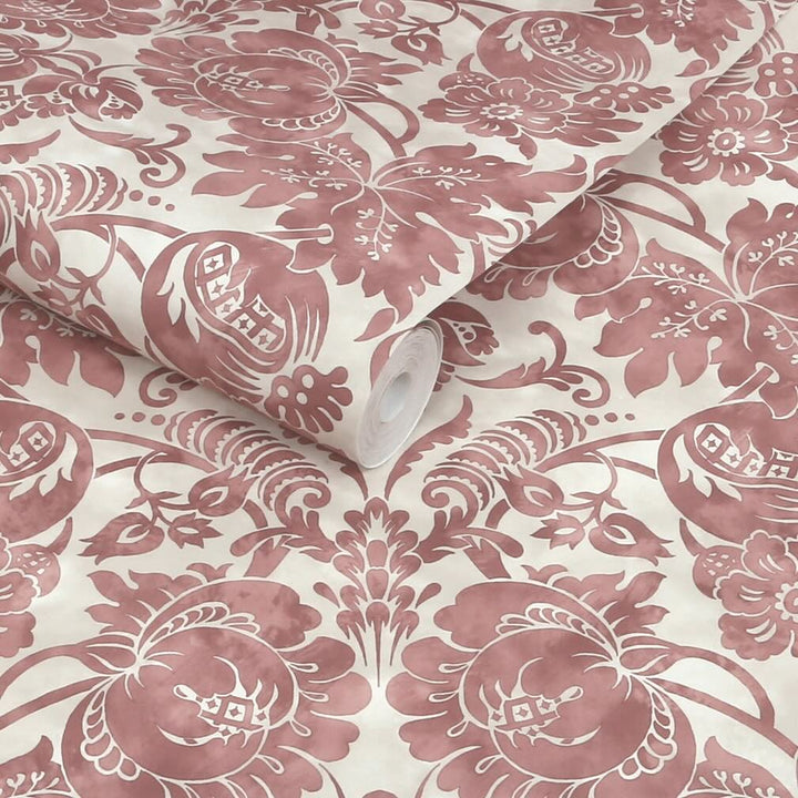 Martha Stewart Florentine Russet Wallpaper