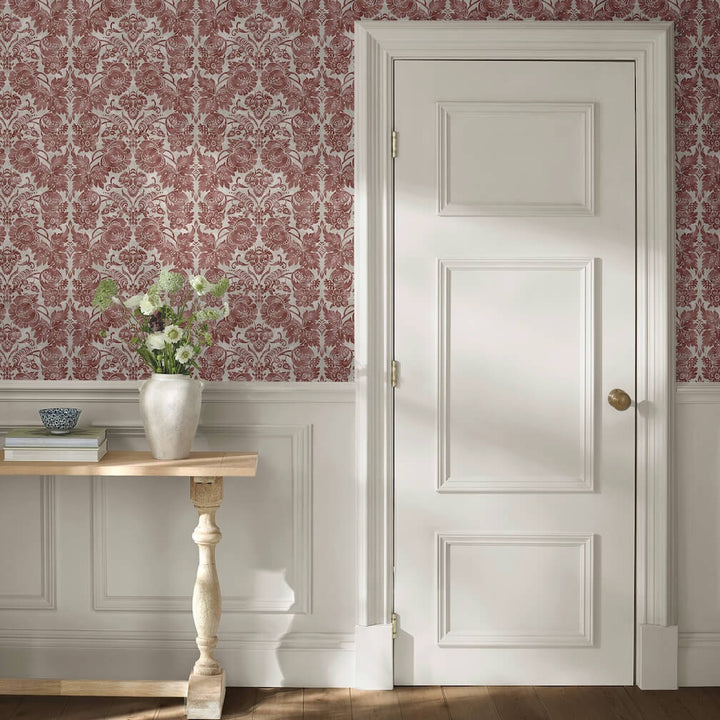 Martha Stewart Florentine Russet Wallpaper
