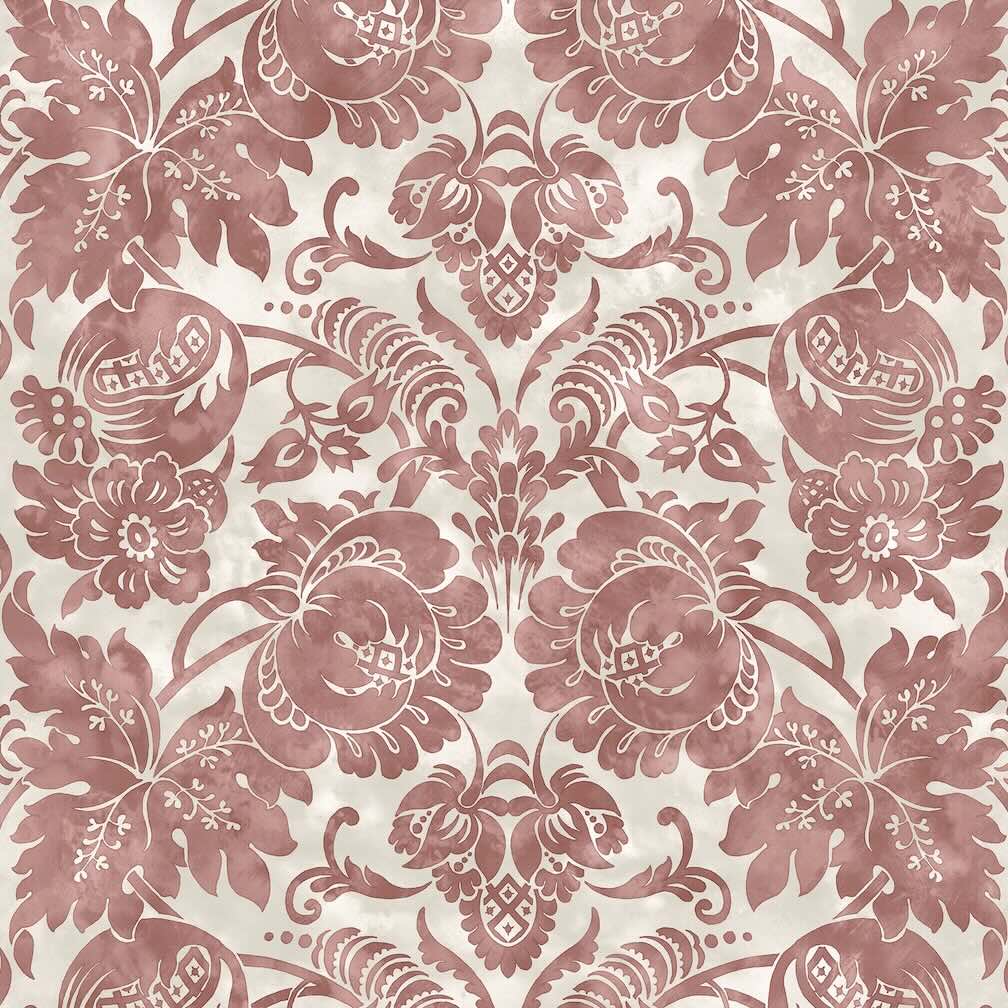 Martha Stewart Florentine Russet Wallpaper