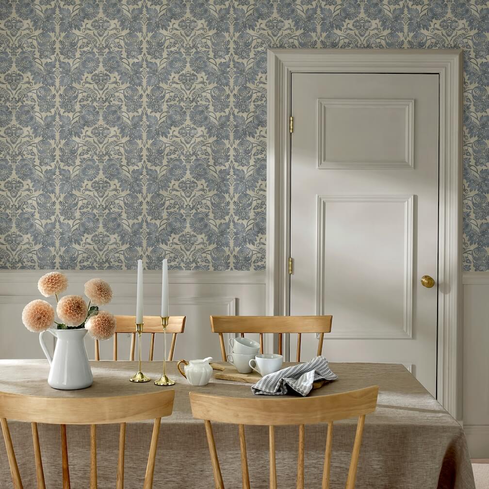 Martha Stewart Florentine Tarn Wallpaper
