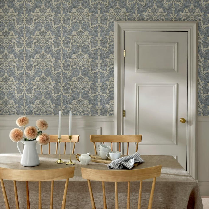Martha Stewart Florentine Tarn Wallpaper