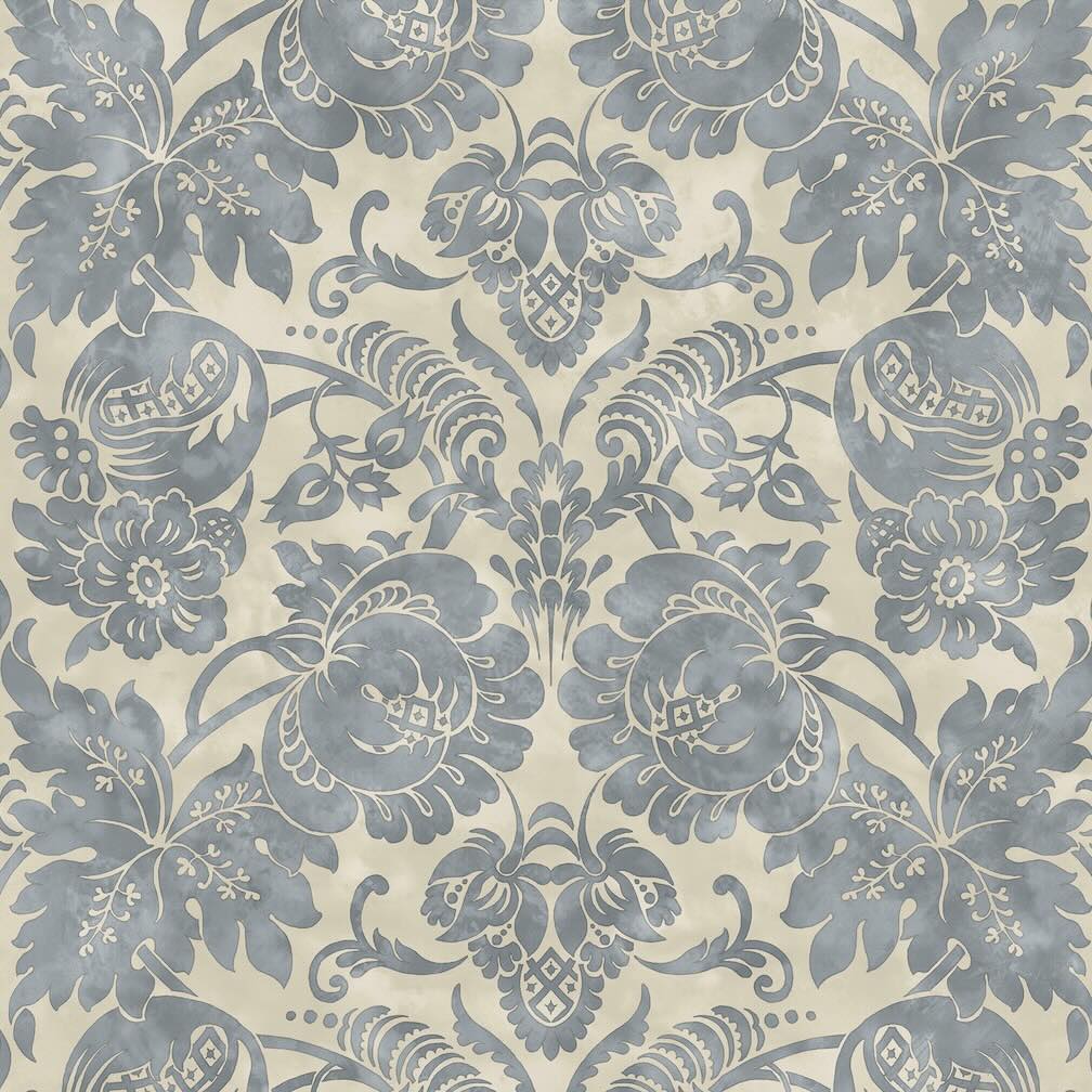 Martha Stewart Florentine Tarn Wallpaper