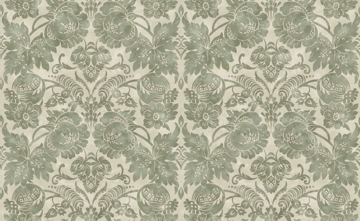 Martha Stewart Florentine Moss Wallpaper