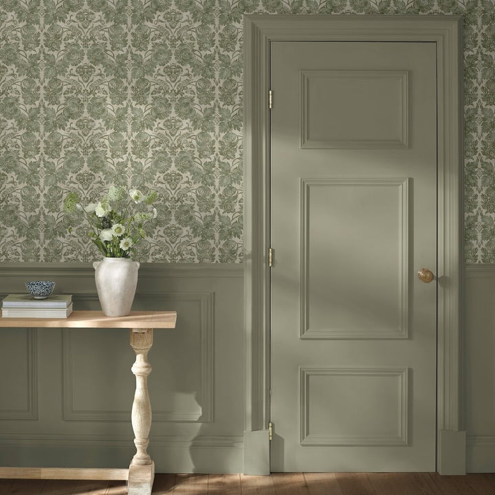 Martha Stewart Florentine Moss Wallpaper
