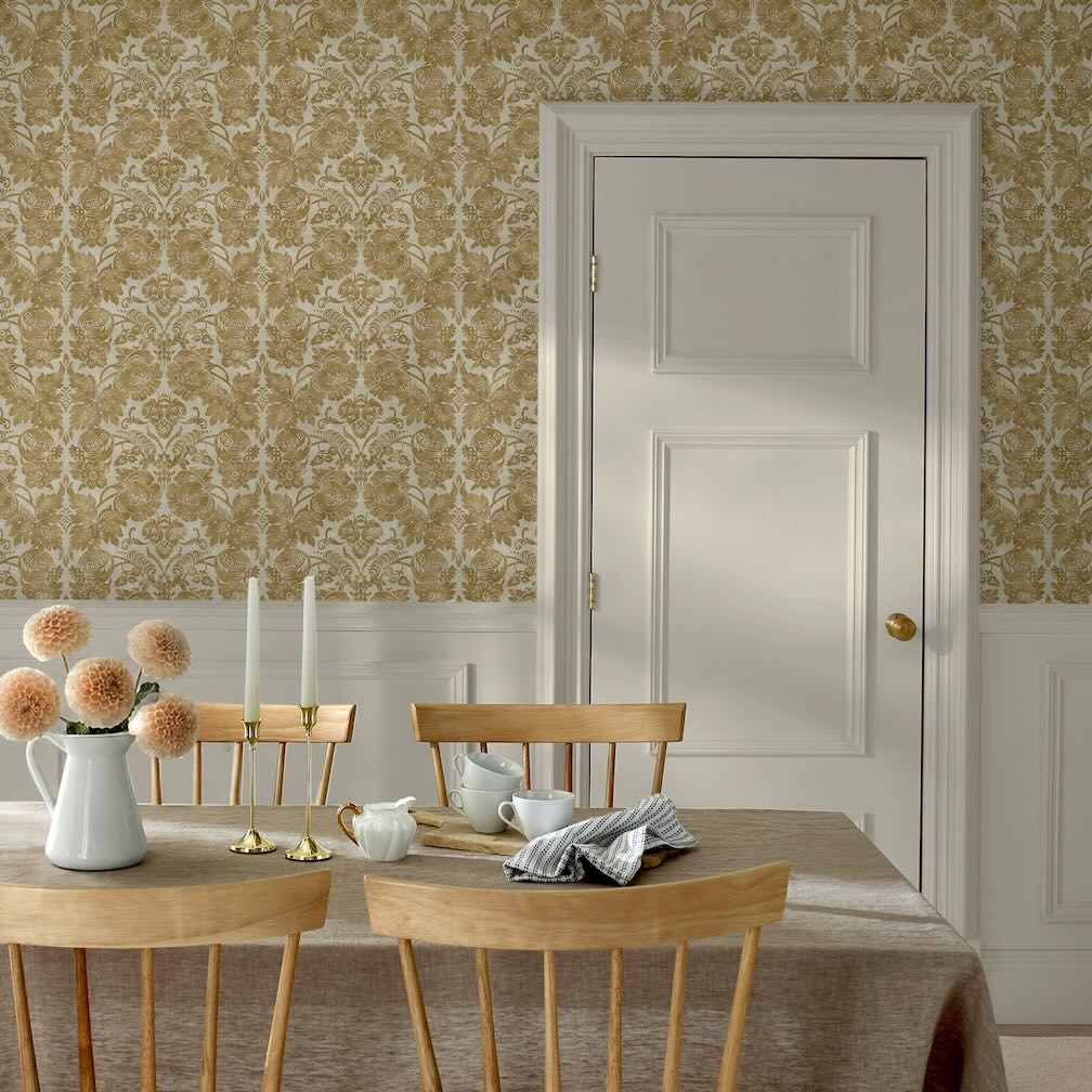 Florentine Antique Gold Wallpaper