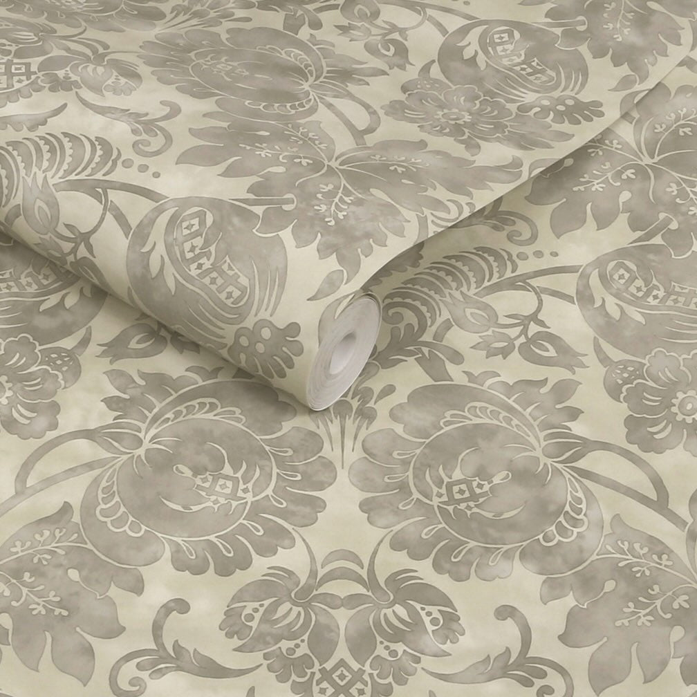 Martha Stewart Florentine Taupe Wallpaper
