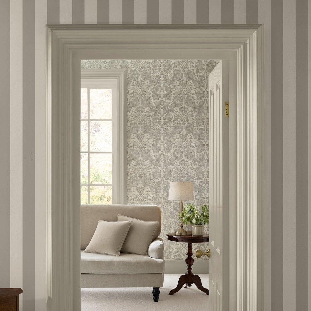 Martha Stewart Florentine Taupe Wallpaper