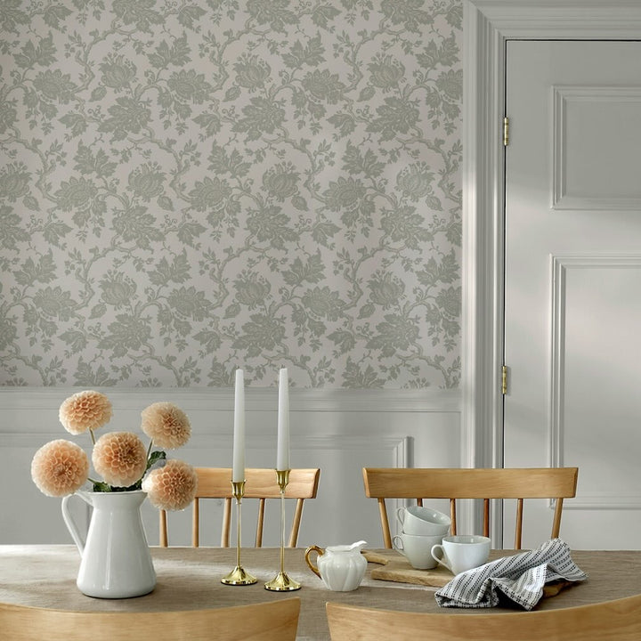 Martha Stewart Jacobean Fennel Seed Wallpaper