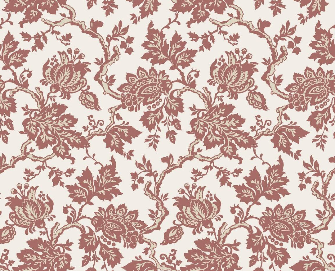 Martha Stewart Jacobean Russet Wallpaper