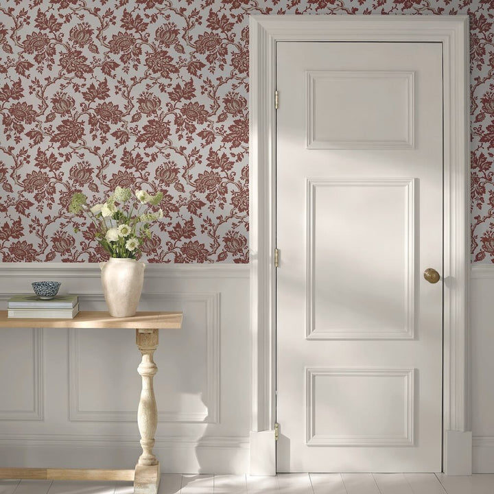 Martha Stewart Jacobean Russet Wallpaper