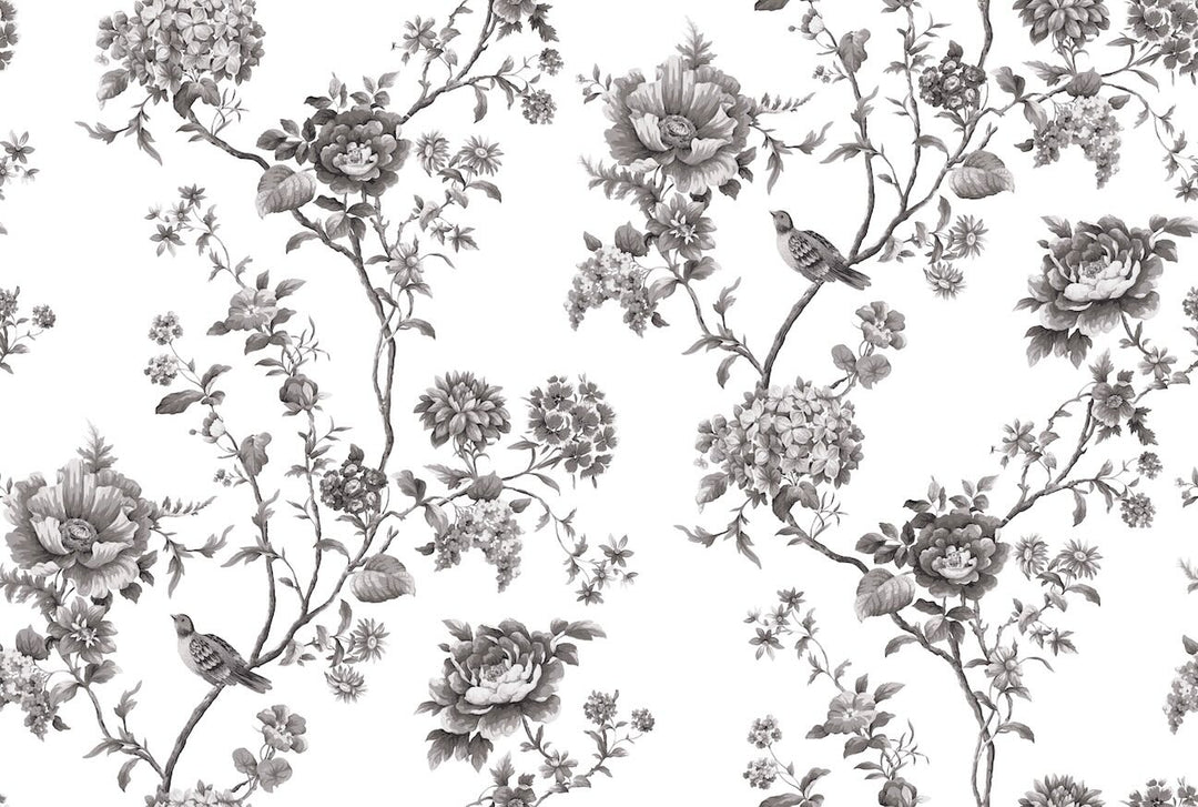 Martha Stewart Floral Vine Silhouette Wallpaper