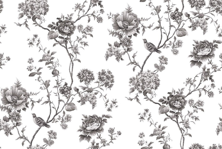 Martha Stewart Floral Vine Silhouette Wallpaper