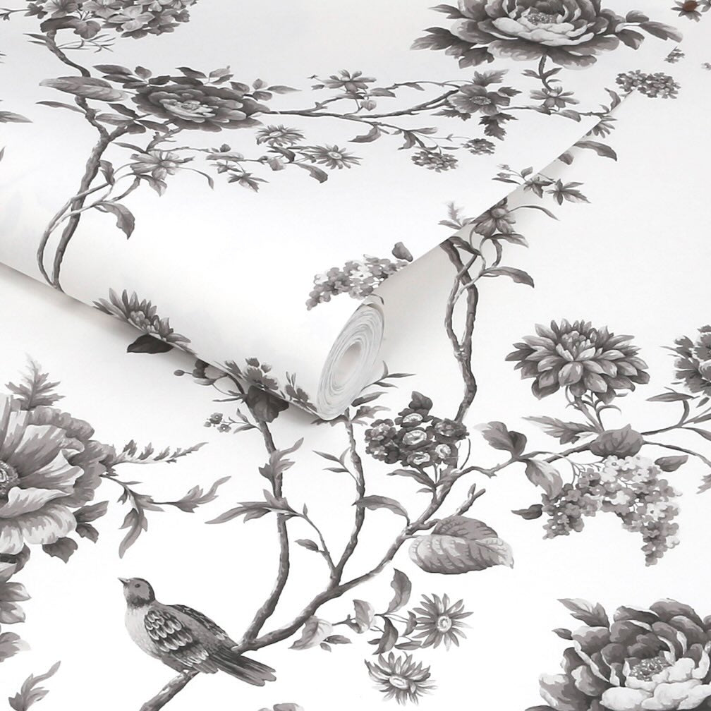 Martha Stewart Floral Vine Silhouette Wallpaper