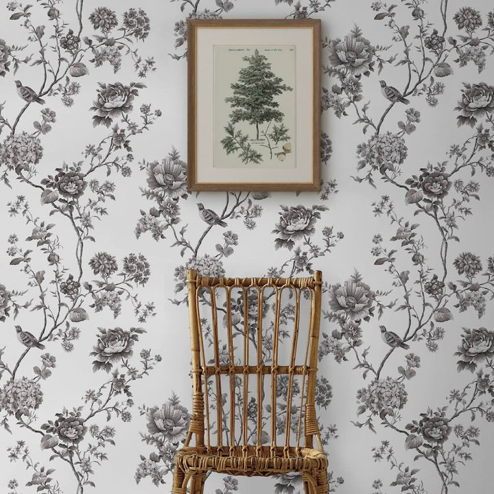Martha Stewart Floral Vine Silhouette Wallpaper