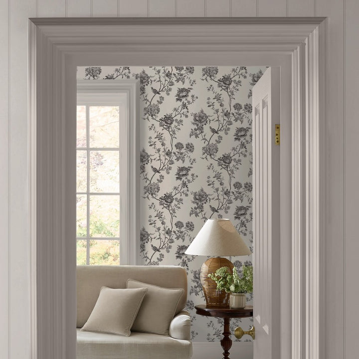 Martha Stewart Floral Vine Silhouette Wallpaper