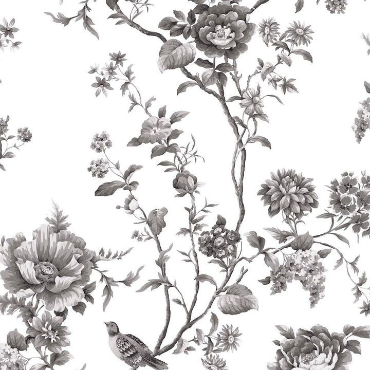 Martha Stewart Floral Vine Silhouette Wallpaper
