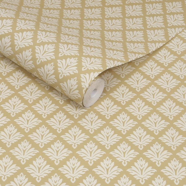 Martha Stewart Artisan Floral Antique Gold Wallpaper