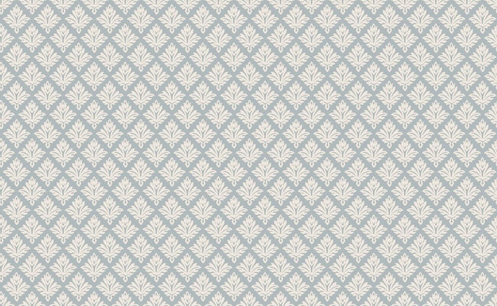 Martha Stewart Artisan Floral Mineral Blue Wallpaper