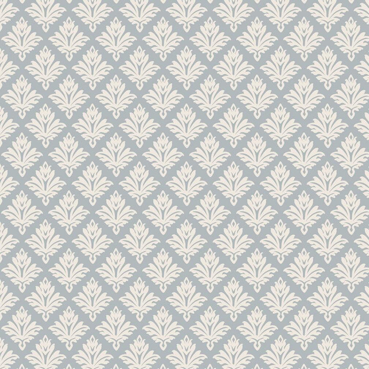 Martha Stewart Artisan Floral Mineral Blue Wallpaper