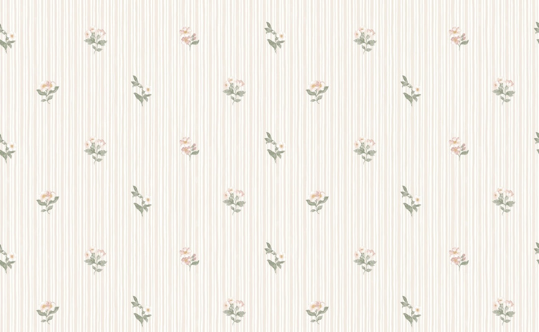 Martha Stewart Garden Stripe Linen Wallpaper