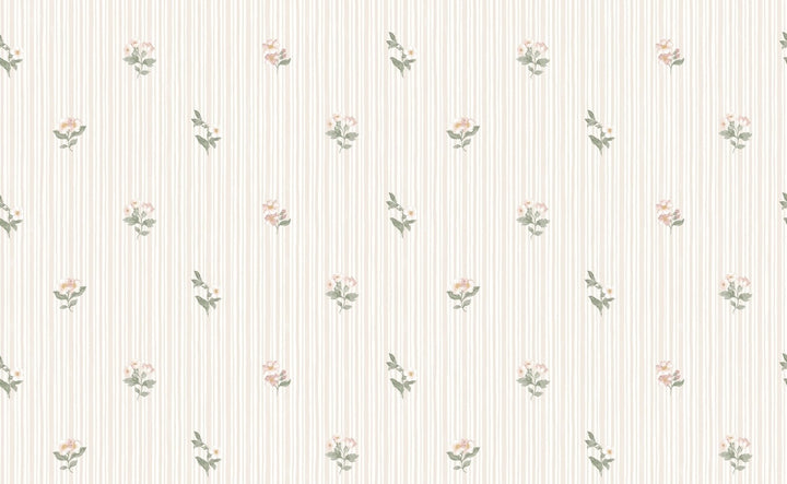 Martha Stewart Garden Stripe Linen Wallpaper