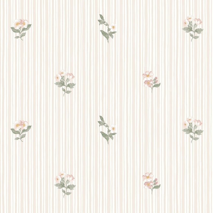 Martha Stewart Garden Stripe Linen Wallpaper