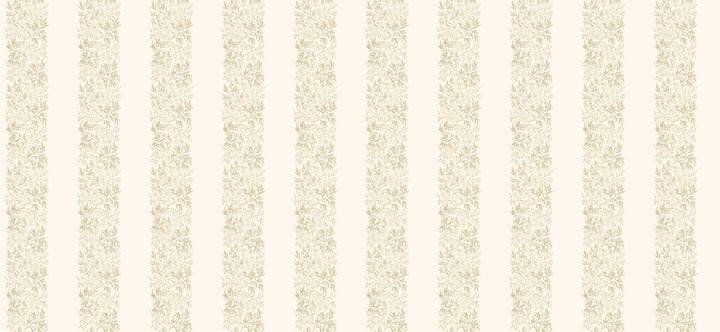 Martha Stewart Heritage Garden Stripe Antique Gold Wallpaper