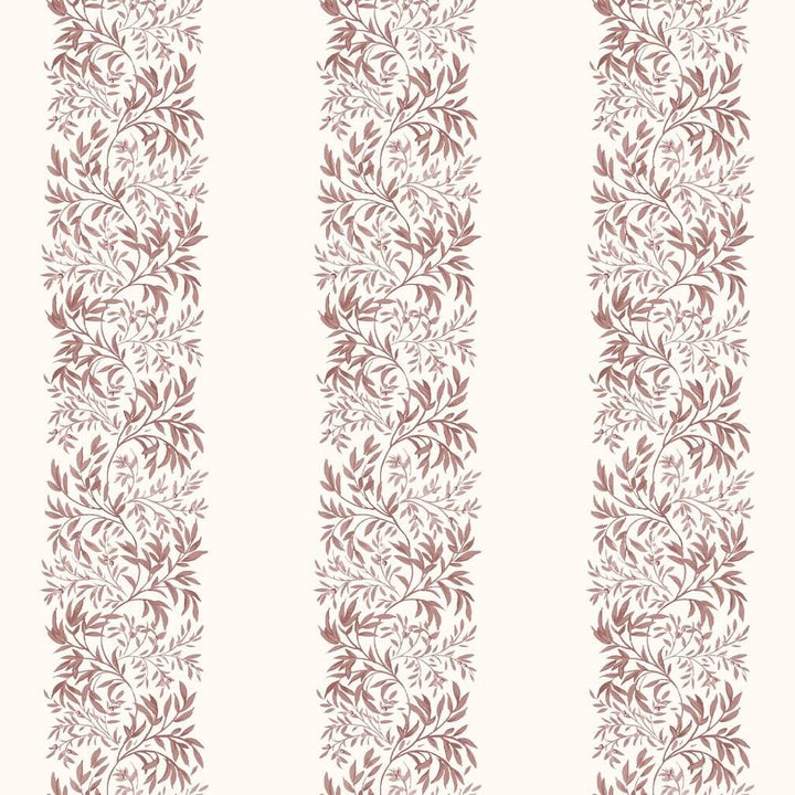 Martha Stewart Heritage Garden Stripe Russet Wallpaper